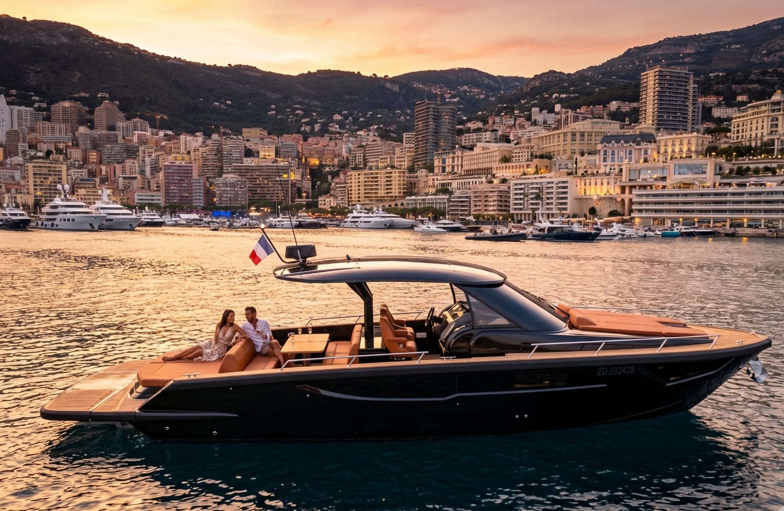 A Focus Forza 37 on the French Riviera